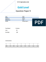 Igcse Edexcel Math - Gold qp9 - Igcse 9-1