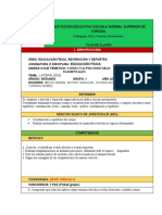 Formato Plan de Clases de Educacion Fisica 