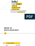 Bệnh án răng trẻ em nhóm 3 tổ 1 MTL