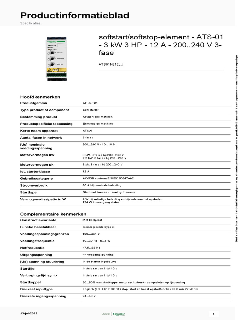 Altistart 01 - ATS01N212LU | PDF