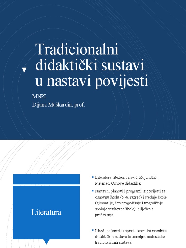 Didakticki Sustavi - MNPI | PDF