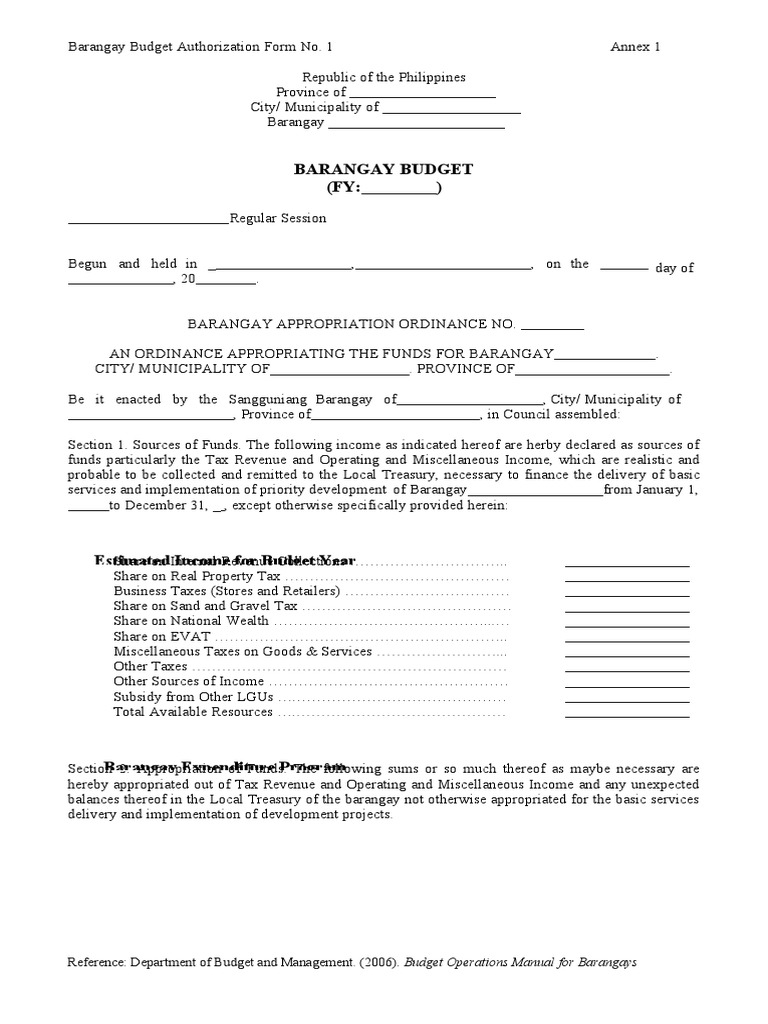 Budget Authorization Ap Gov Definition