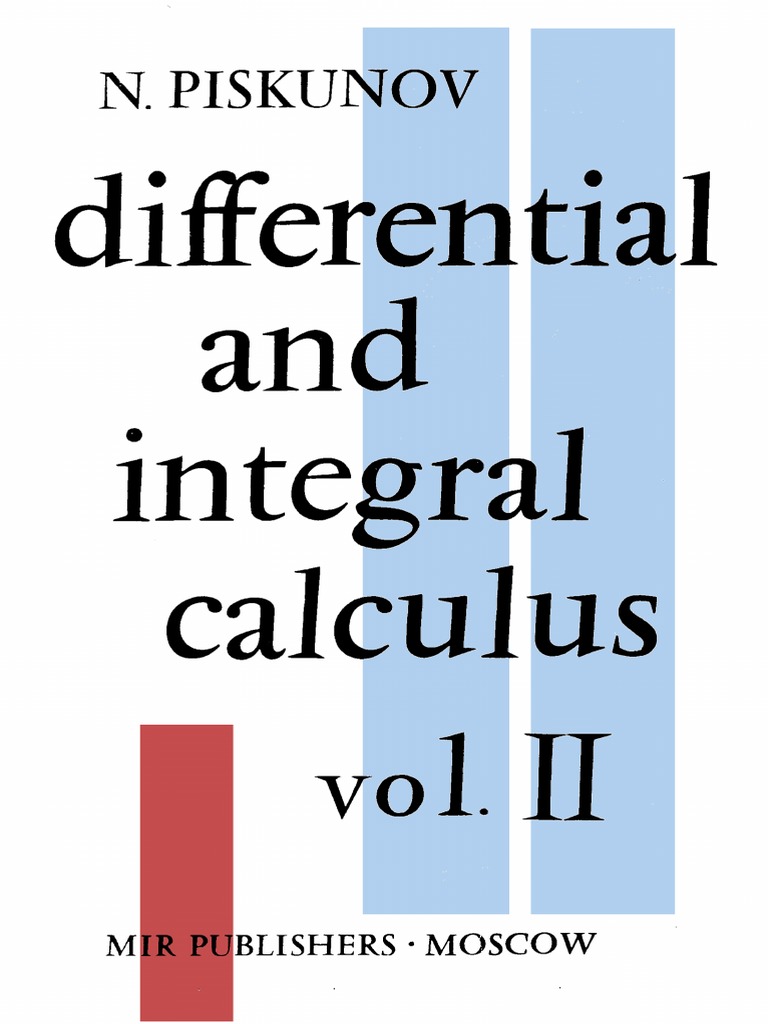 Piskunov Differential and Integral Calculus Volume 2 Mir PDF