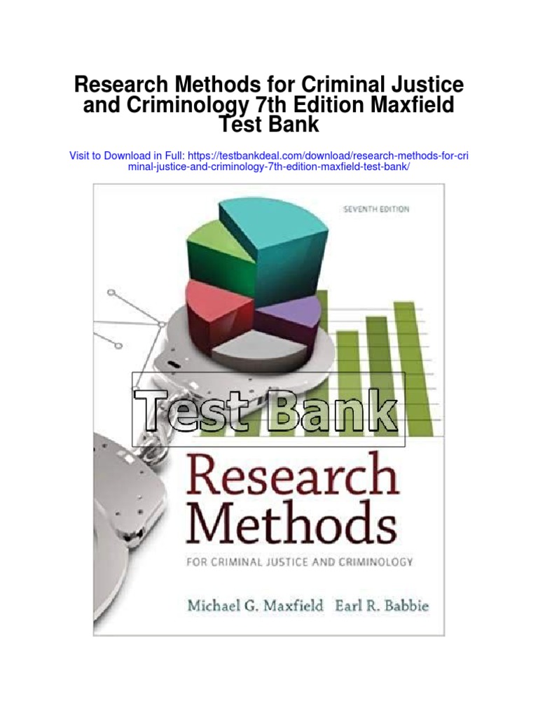 Research Methods For Criminal Justice and Criminology 7th Edition Maxfield Test Bank PDF