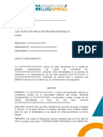 69 Formato Memorial de Desistimiento Proceso Judicial para Juzgado