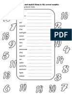 Numbers Spelling 1-20