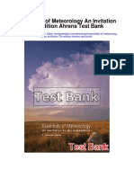 Essentials of Meteorology An Invitation 7th Edition Ahrens Test Bank
