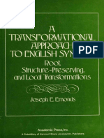 Emonds 1976 - A Transformational Approach To English Syntax