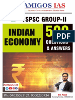 Economy English 500  important questions & answers