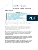 WordPress Entradas y Paginas