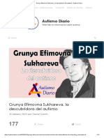 Grunya Efimovna Sukhareva, La Descubridora Del Autismo - Autismo Diario