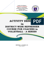 Activity Design in Municipal-Wide Refresher Course For Coaches