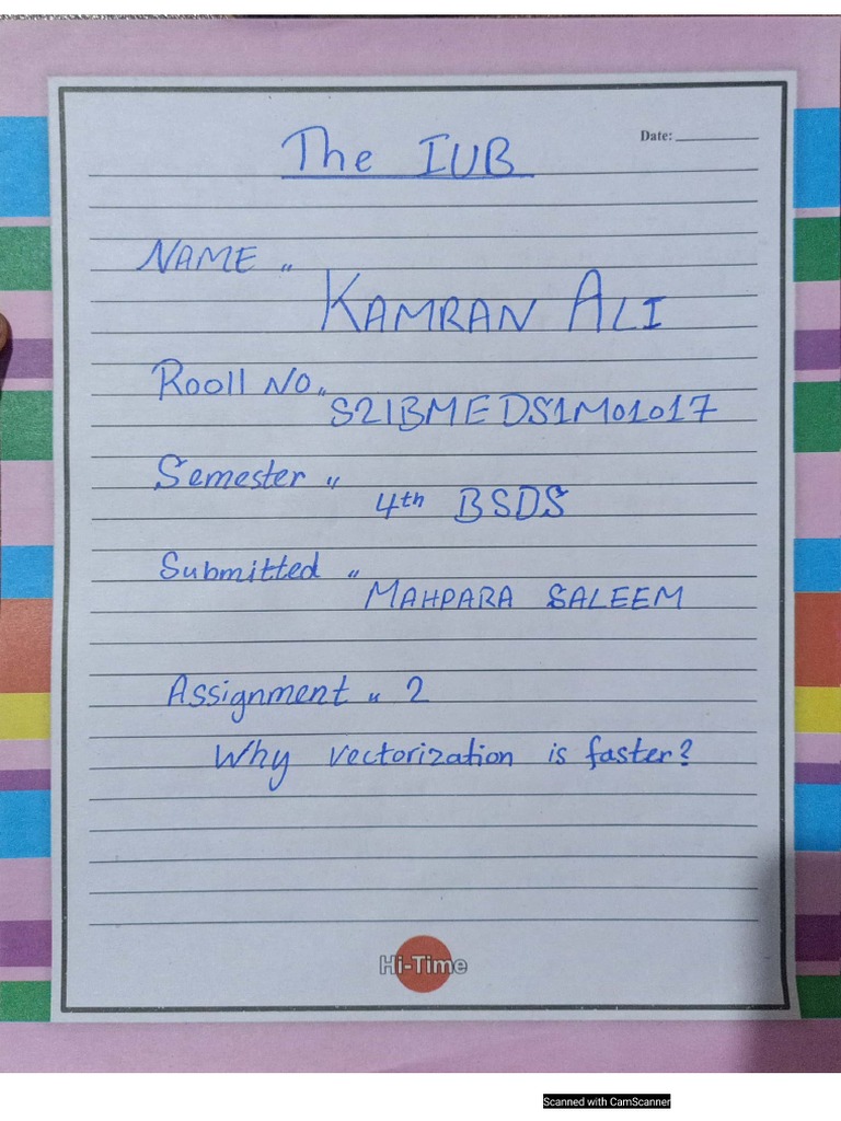 Why Vectorization Is Faster PDF