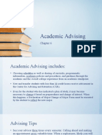 FMU 101 - Chap 6 Academic Advising