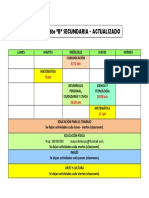 Actualizado Horario 5to B