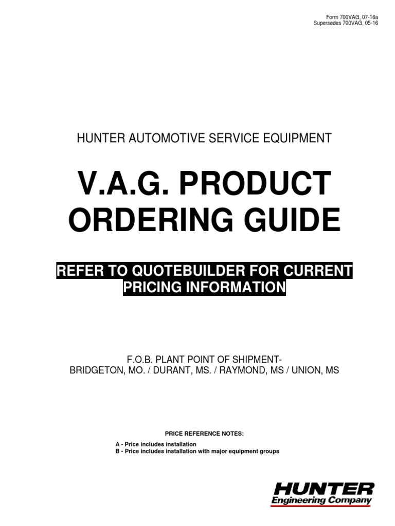 Hunter vag product ordering guide pdf usb solid state drive