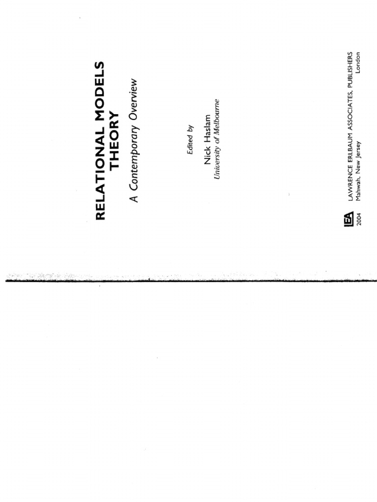 Fiske Relational Models Theory 2 2004 | PDF