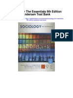 Sociology The Essentials 9th Edition Andersen Test Bank