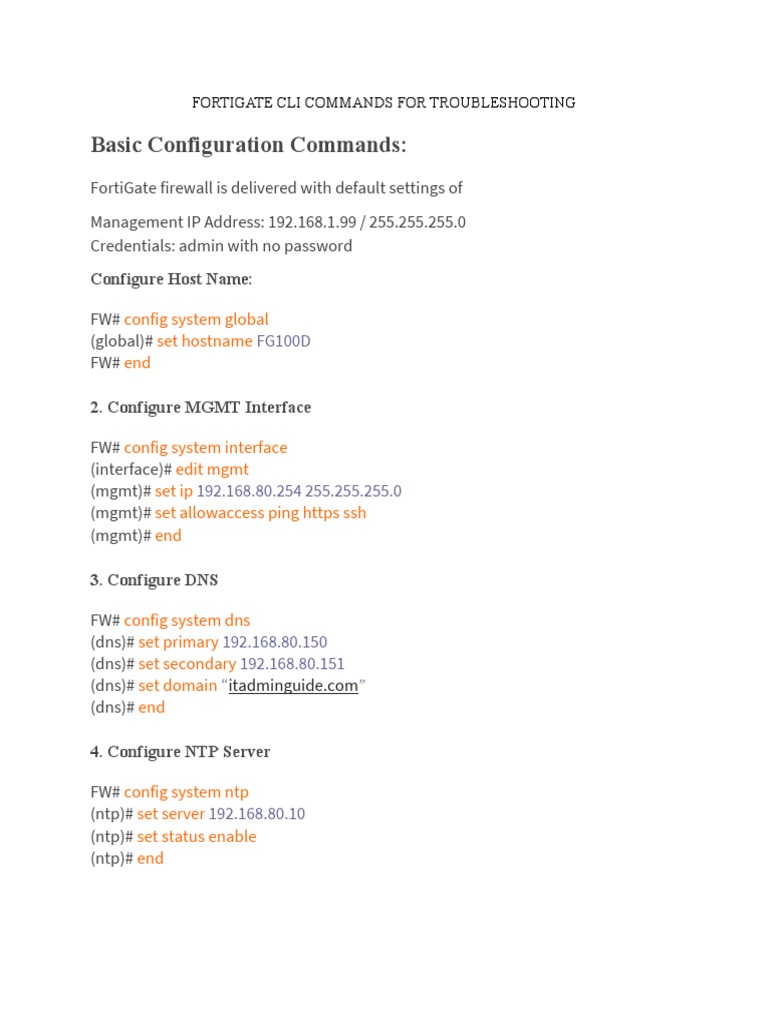 Fortigate Cli Commands For Troubleshooting PDF Domain Name System