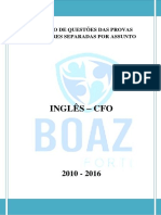 Caderno de Questões CFO - Inglês - Prova de 2010 A 2016 PDF