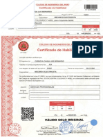 Certificado de Habilidad - Ing - Cordova
