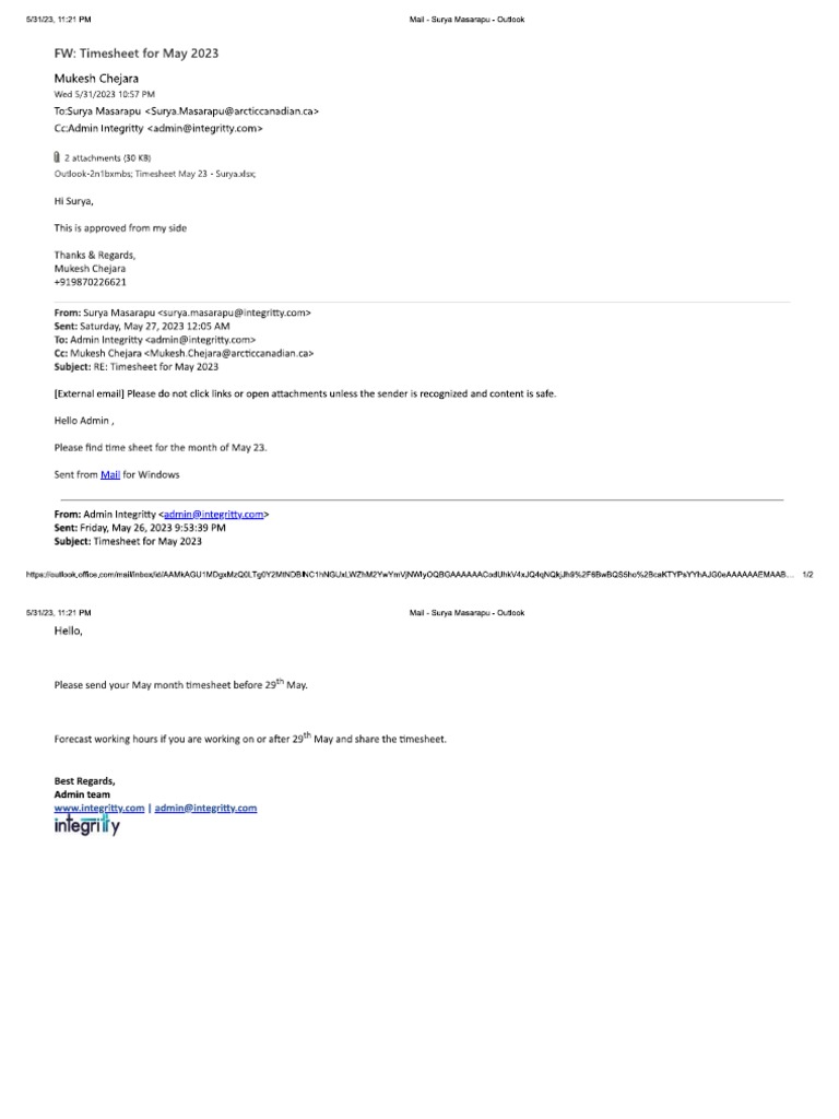 May time sheet approval mail PDF