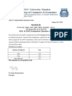 FY SEM II ATKT Form Filling Notice, SEP 2023