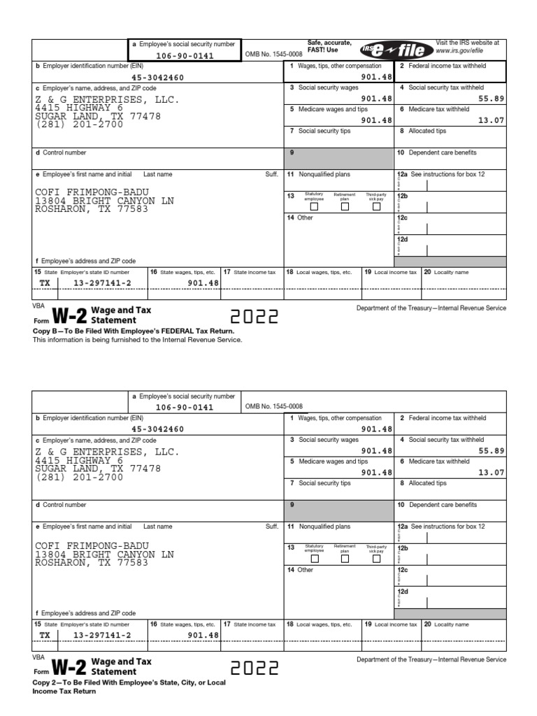 洋書 NEW RULES Wage and Tax Statement | PDF | Social Security (United