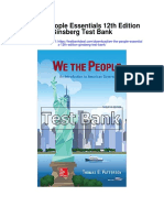 We the People Essentials 12th Edition Ginsberg Test Bank