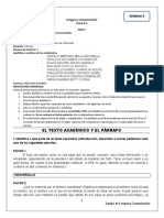 Semana - 5 - FICHA 2 El Texto Académico y El Párrafo DESARROLLADO