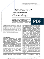 Interventions of Postpartum Hemorrhage.16