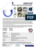 ABACUS ANSI Meter USB Probe by TransData A9U Data Sheet 44A0038
