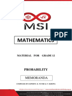 MSI Probability Memos