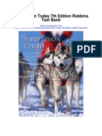 Supervision Today 7th Edition Robbins Test Bank
