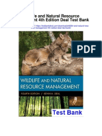 Wildlife and Natural Resource Management 4th Edition Deal Test Bank
