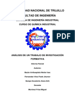 Análisis de un trabajo de investigación-III unidad