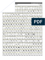 DS CaslonGotischOsF Font Table