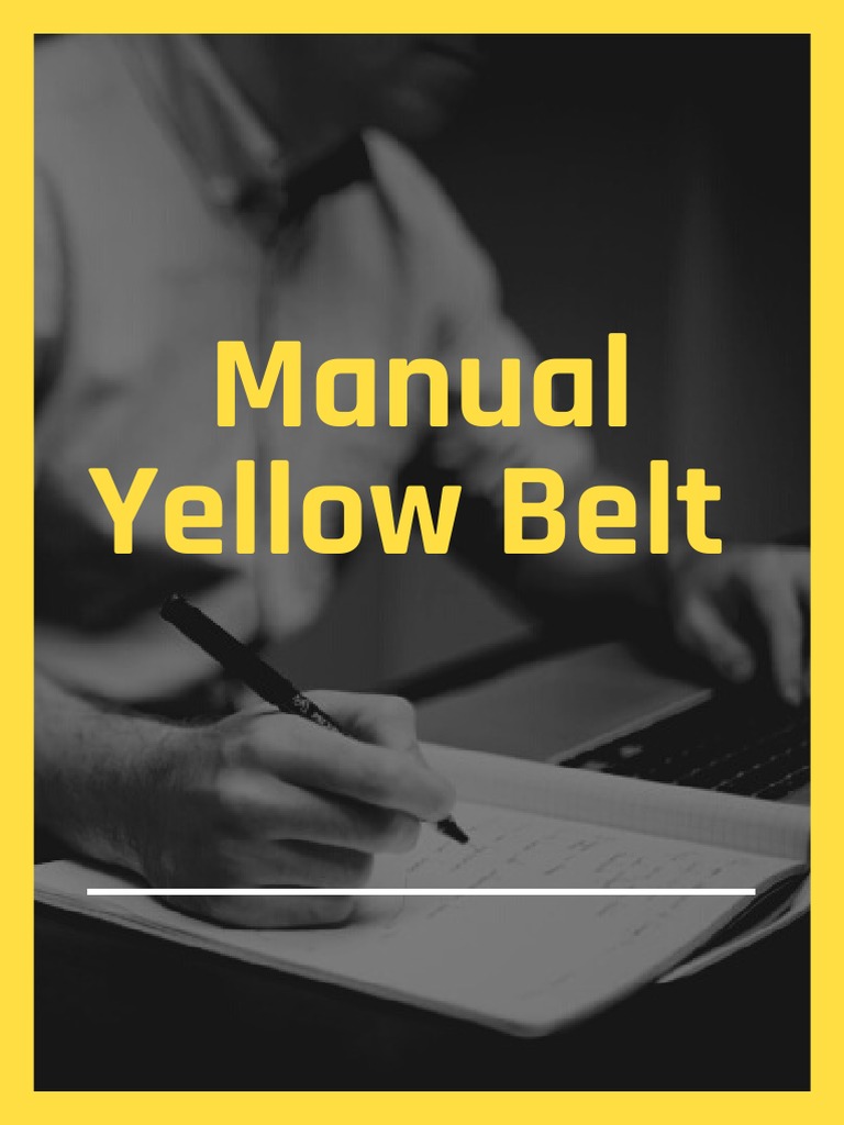 Manual Yellow Belt PDF Six Sigma Lean Manufacturing