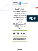 Leyes Instituto Provincial de Juegos y Casinos