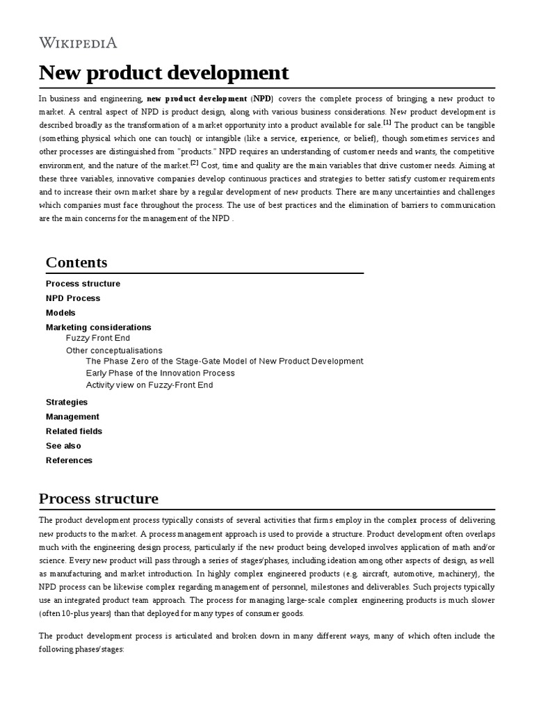 New Product Development Overview | PDF | New Product Development | Business