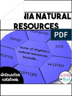 19 - Virginia's Natural Resources Interactive Notebook (SOL 4.8)