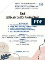 Sistema de Costos Por Procesos