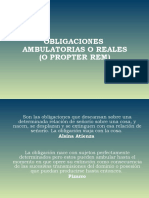 Obligaciones Ambulatorias (Propter Rem) .