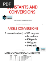 Constants and Conversions