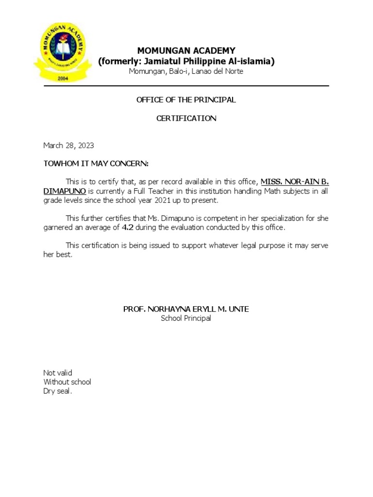 Ma Certificates PDF