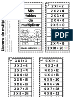 Llavero de Tablas 11