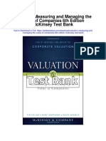 Valuation Measuring and Managing The Value of Companies 6th Edition Mckinsey Test Bank