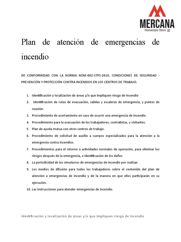 Plan de atención de emergencias | PDF | Primeros auxilios | Emergencia