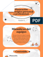 Planeación Estrategica Personal y Profesional