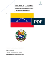 Posicion Oficial Venezuela 2023